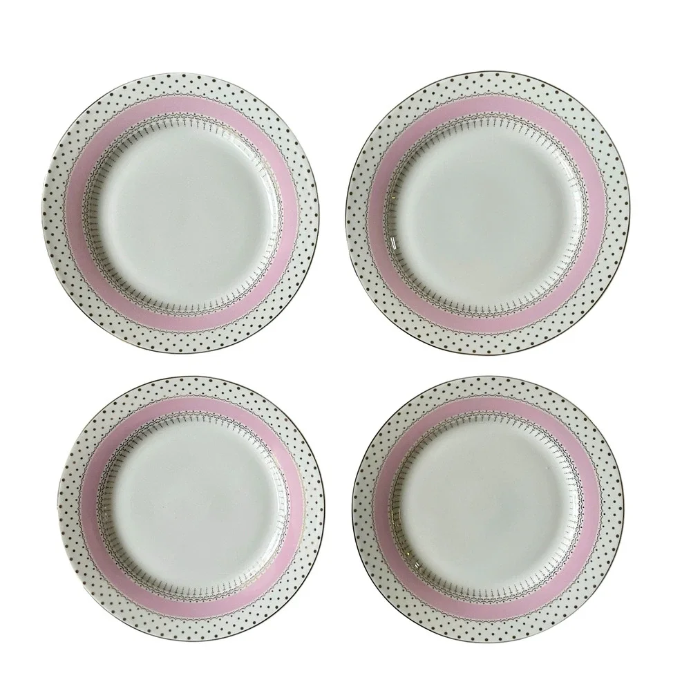NEW Grace Teaware Fine Porcelain Salad Plates 8